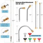 10 Pack 9 FT Pressure Washer Wand, Gutter Cleaning Tools from the Ground - Image 3
