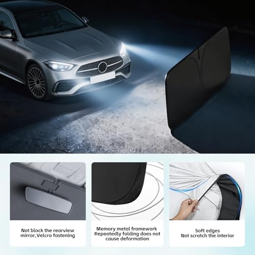 Windshield Sun Shade for Mercedes Benz CLA CLA180 CLA250 2014-2026 Sunshade - Image 4