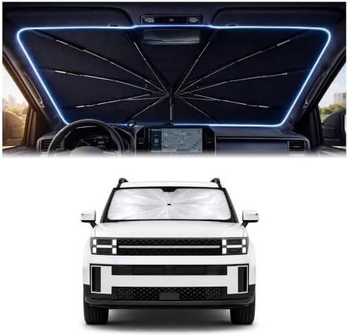 Car Windshield Sun Shade Umbrella for Hyundai Santa Fe 2024-2026 by Unknown