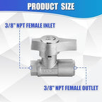 M MINGLE Ball Valve Pressure Washer, 3/8" Quick Connect Ball Valve for Power Washer Hose, 5000 PSI - Image 5
