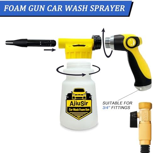 Car Wash Foam Gun Sprayer,Foam Connon for Garden Hose,Cleaning Kit - Image 2