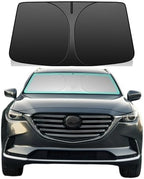 Windshield Sun Shade for 2016-2026 Mazda CX-9 CX9, 4-Layer 240T Foldable UV Block Car Accessory to Cool Interior by Unknown