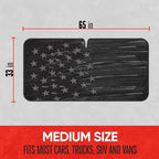 Motor Trend USA Vintage Flag Car Windshield Sun Shade for Front Window, Foldable Car Sun Shade with Patriotic Graphic, Collapsible Sun Visor Sunshade for Cars Windshield (Medium, 65 x 33 inches) - Image 6