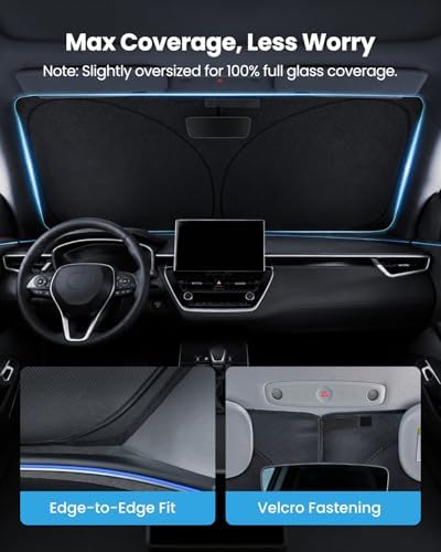 REEVAA Car Windshield Sun Shade for Toyota Corolla 2026 - Image 5