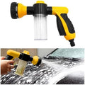 Car Wash Foam Gun, High Pressure Vehicle Wash Soap Sprayer with 8 Adjustable Watering Patterns, Automotive Hose Nozzle Foam Blaster, Universal for Automobile RV Truck (Yellow) by Ywdiml