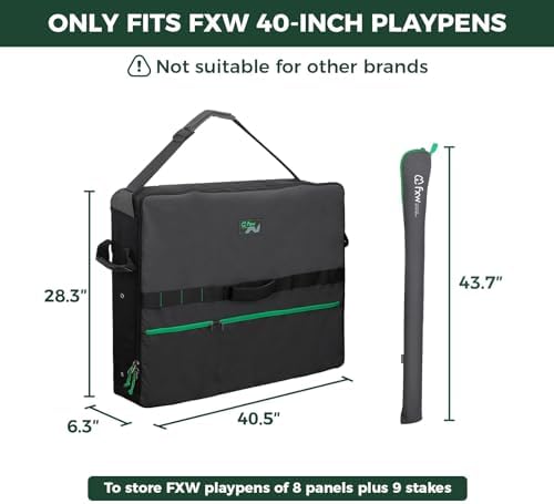 FXW Dog Playpen Storage Bag, Designed for RV Trips, Black, 1 Pack | Fits FXW Pens Only(40" H 8 Panels & 9 Stakes), Comfortable Carry, Neat Storage, Wear-Resistant, Patented - Image 3