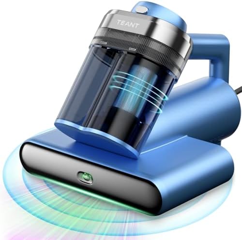 Teant Bed Mattress Vacuum, 18 kPa & Green Light Dust Detection, MV-Grey by TEANT