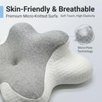 Luxurious Memory Cotton Lovers Pillow with ergonomics is an Ideal Choice for Reading, Waist Protection, deep Support for Intimate Posture and Prevention of gastroesophageal Reflux.，Grey - Image 4