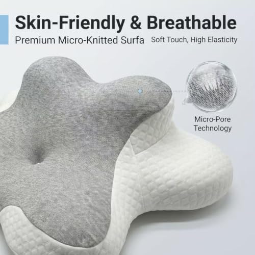 Luxurious Memory Cotton Lovers Pillow with ergonomics is an Ideal Choice for Reading, Waist Protection, deep Support for Intimate Posture and Prevention of gastroesophageal Reflux.，Purple - Image 7
