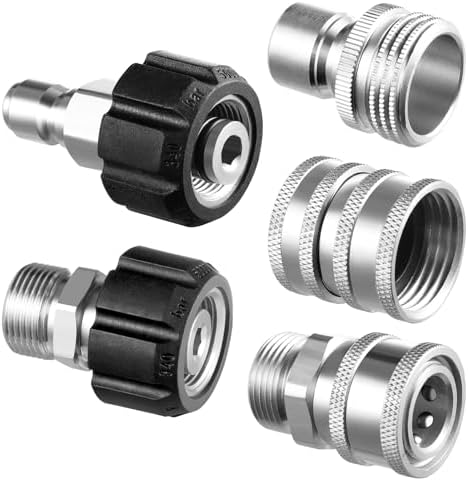 Twinkle Star Pressure Washer Adapter Set, Stainless Steel, 9 Sets - Image 2