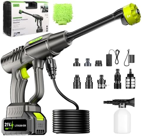 YKYI Cordless Pressure Washer 1200PSI, Portable Power Washer with 30 speeds by YKYISmartHomeLife