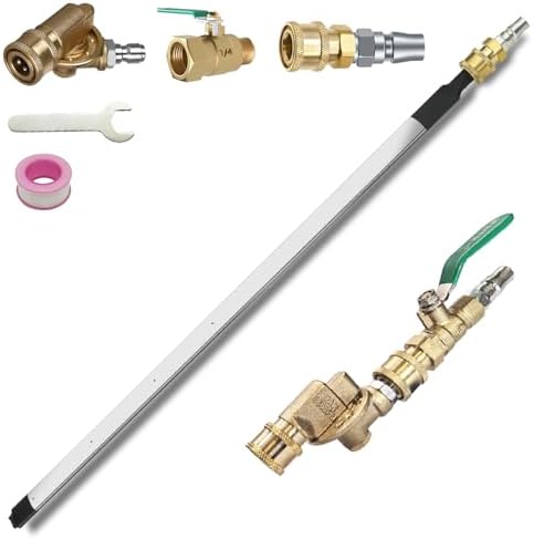 Radiator Cleaning Wand & Car A/C Condenser Cleaner, Air Filter Flusher Tool by Lucstar