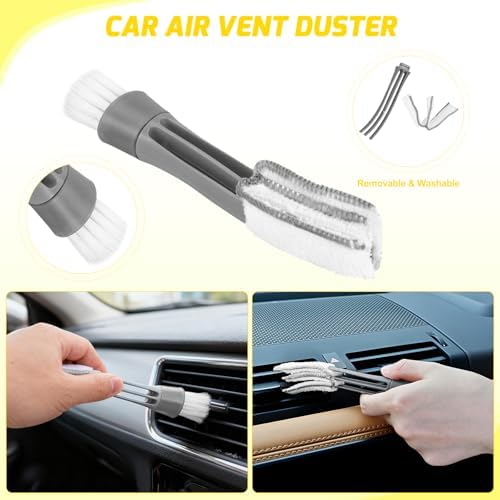 Nilight 15PCS Car Detailing Kit for Interior Exterior Car Care, Yellow - Image 7