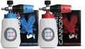 Chem-X Chrome Cannon 2.0 Foam Cannon Kit (Red HDPE 34oz Capacity Bottle + Blue HDPE 34oz Capacity Bottle) by Chem-X