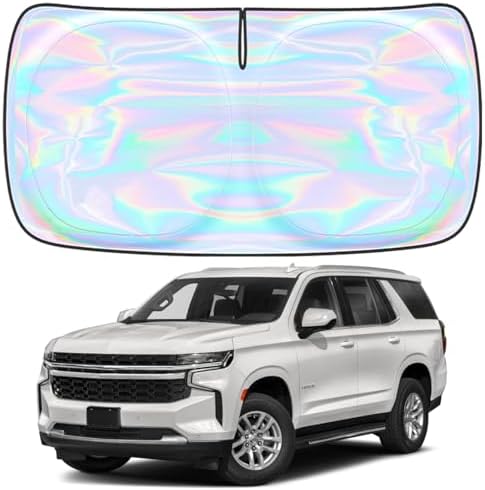 for Chevrolet Tahoe 2021-2026 Windshield Sun Shade - Custom Fit Chevrolet Tahoe 4 Layers Sunshade Foldable Front Window Sunshade Sun Visor Protector Block UV Rays Keep Your Car Cooler Car Accessories by Unknown