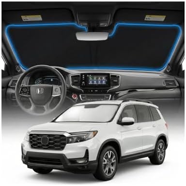 for Honda Passport Sun Shade Windshield Cover - Custom Fit Passport Accessories 2019-2024 2025 Sunshade Foldable UV Protection & Heat Shield Sun Visor Accessories by Unknown