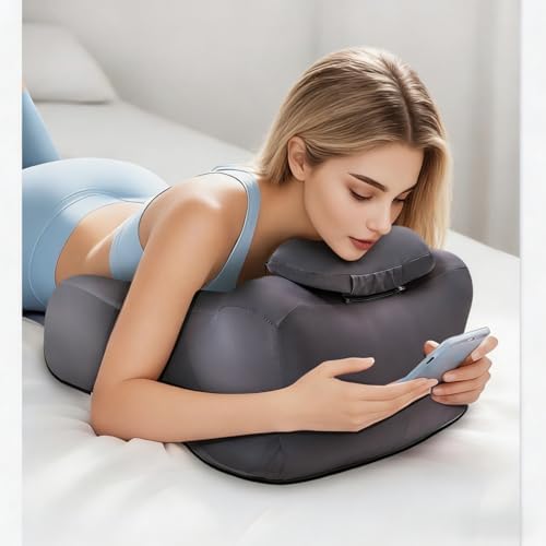 Waterproof Pillow-Memory Foam Hip-Lifting Positioning Wedge Ergonomic Couple Comfort pad, Pregnancy and Bed Reading Support, Machine Washable Coat. (Blue) - Image 3