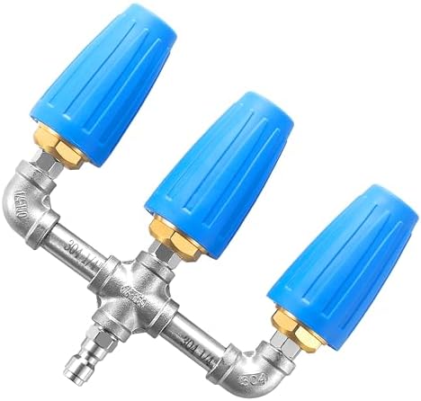 Triple Turbo Nozzle Pressure Washer, 1/4" Quick Connector, 4000 PSI by EZALOR