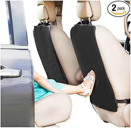 GRBVFDS 2 Pack X-Large Waterproof Kick Mats Backseat Protector, Durable Car Seat Back Protectors for Vehicles to Protect from Dirt, Mud & Scratches, Fits Most SUVs and Vans by FIRE+ROSE