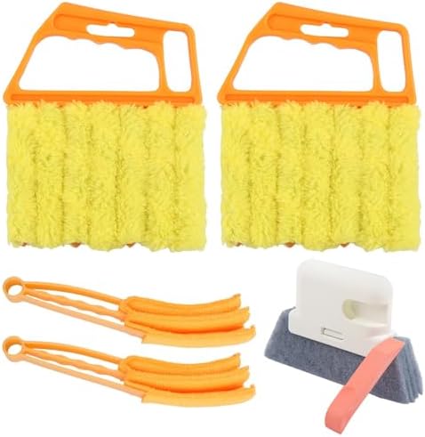 5Pcs Window Blind Cleaning Set, Washable 7 Fingers Duster Brush by Unknown