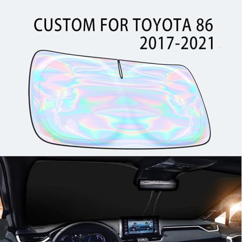 Windshield Sun Shade for 2017-2020 2021 Toyota 86/2022 2023 Toyota GR86 4 Layers Window Shades for 2013-2022 2023 Subaru BRZ/2012-2016 Scion FR-S FRS Foldable Blocks UV Rays Keep Cars Cooler - Image 2