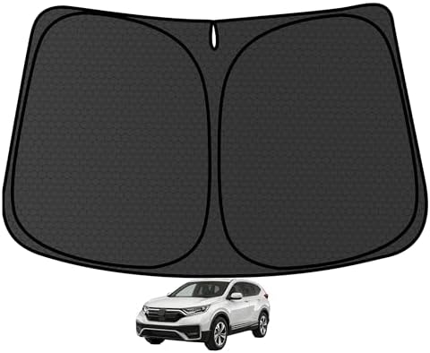 CRV Customized Windshield Sun Shade for 2017 2018 2019 2020 2021 2022 CRV Front Window Sunshade Visor Protector Foldable Blocks UV Rays Keep Car Cooler Accessories by aatoppus