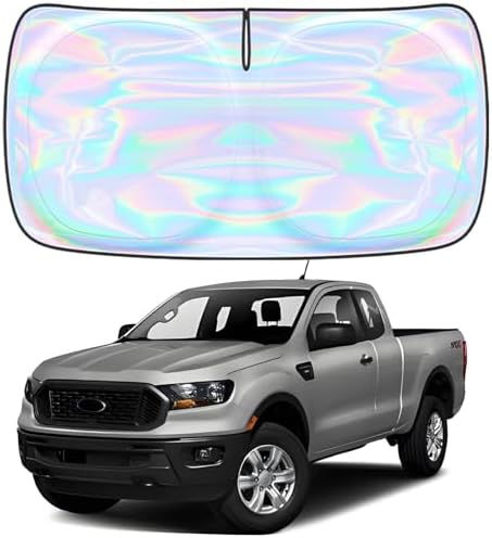 Windshield Sun Shade for Nissan Frontier 2005-2021 - 4 Layers Sunshade Compatible with Nissan Frontier Foldable Front Window Sunshade Sun Visor Protector Block UV Rays Keep Cars Cooler Car Accessories by Unknown