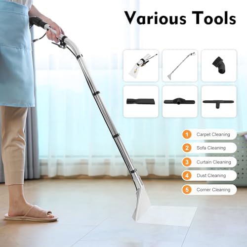 40L Carpet Cleaning Machine 3 in 1 Spraying Floor Brush Cleaner Extractor - Image 2