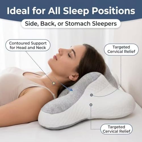 Luxurious Memory Cotton Lovers Pillow with ergonomics is an Ideal Choice for Reading, Waist Protection, deep Support for Intimate Posture and Prevention of gastroesophageal Reflux.，Blue - Image 2