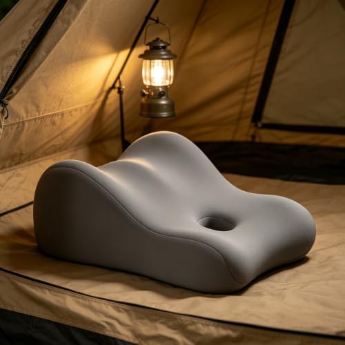 2026 New Ergonomic Natural Latex Pillow for Adults & Pregnancy | Multi-Position Support Cushion for Sleeping, Lounging, Reading & Couples | Removable Washable Cover (Dark Gray) - Image 7
