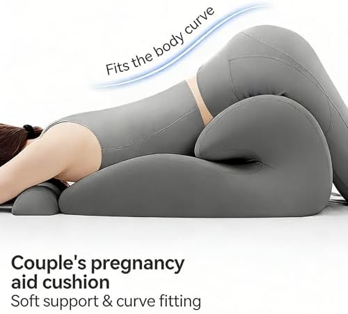 27° Wedge Pillow – Intimacy Pillow & Butt Cushion, Pregnancy Support Pillow, Reading Pillow, Positioning Furniture, Available in Two Styles (Pink, with Small Pillows) - Image 3