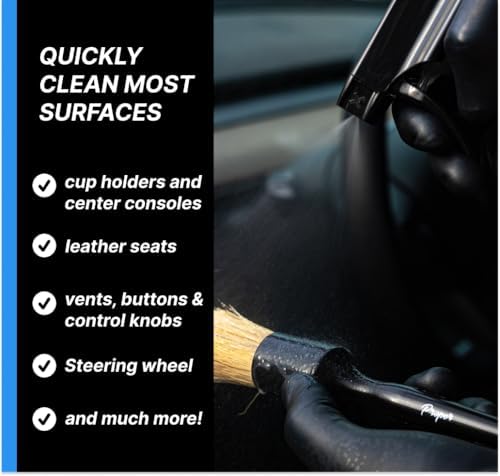 Professional Car Interior Cleaner for Fabric & Leather Seats, Dashboard, Headliner & Carpet - Deep Stain Remover Foam Spray for Auto Detailing - Tesla Seat Compatible - Image 4