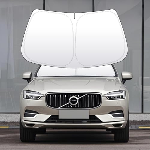 Front Windshield Sun Shade Custom Fit Compatible for Volvo XC60 2018-2020 Sunshade Foldable UV Ray Reflector Sun Visor Protector Accessories Shield Cover Reflective (for Volvo XC60 2018-2020) by akarin