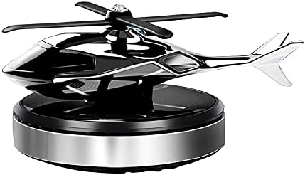 Car Air Freshener, Helicopter Solar Powered Al Alloy Diffuser, Home & Car Interior Décor | Silver by NICEADA