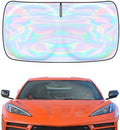 Windshield Sun Shade for Chevrolet Corvette C8 2020-2026 - 4 Layers SunShade Compatible with Chevrolet Corvette C8 Foldable Front Window Sunshade Sun Visor Protector Block UV Rays Keep Your Car Cooler by Unknown