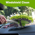 anngrowy 62" Microfiber Car Wash Brush Mop Kit Mitt Sponge with Long Handle Car Cleaning Supplies Kit Duster Washing Car Tools Accessories, 1 Chenille Scratch-Free Replacement Head Aluminum Alloy Pole - Image 6