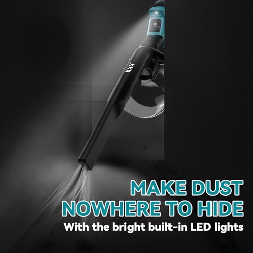 Cordless Vacuum for Makita Battery, 5 in 1 Handheld Electric Vacuum Cleaner with 500W Powerful Motor, 46 CFM Portable Hand Vacuum with Filtration HEPA for Floor, Carpet, Car (Battery Not Included) - Image 6