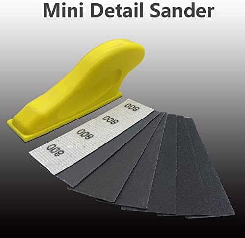 Micro Detail Sander with 70PCS Sandpaper-Grit 180 240 320 400 600 800 1000 - Image 4