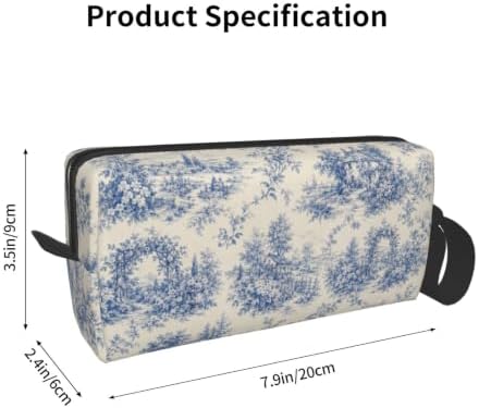Toile Small Makeup Bag, 600D Oxford Cosmetic Pouch for Women | Toile Cosmetic Bag and Toiletry Pouch with Double-Sided Print and Foam Padding for Women, Travel, Gym, Weekend and Daily Use - Image 3