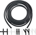 Windshield Washer Hose Kit - Includes 4 Meter Washer Fluid Hose & 12 Pcs Hose Connectors, Compatible with Most Vehicle Windshield Washer Nozzle Installation, for Connecting Car Water Pumps and Nozzles by SmaringWing