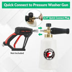Tool Daily Foam Cannon with Car Wash Soap Kit for Pressure Washer - Image 5