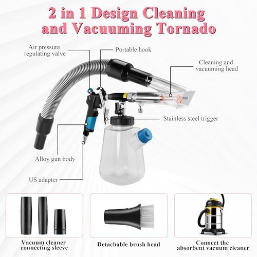3IN1 Car Cleaning Gun Detachable Sprinkler Head for Detailing - Image 4
