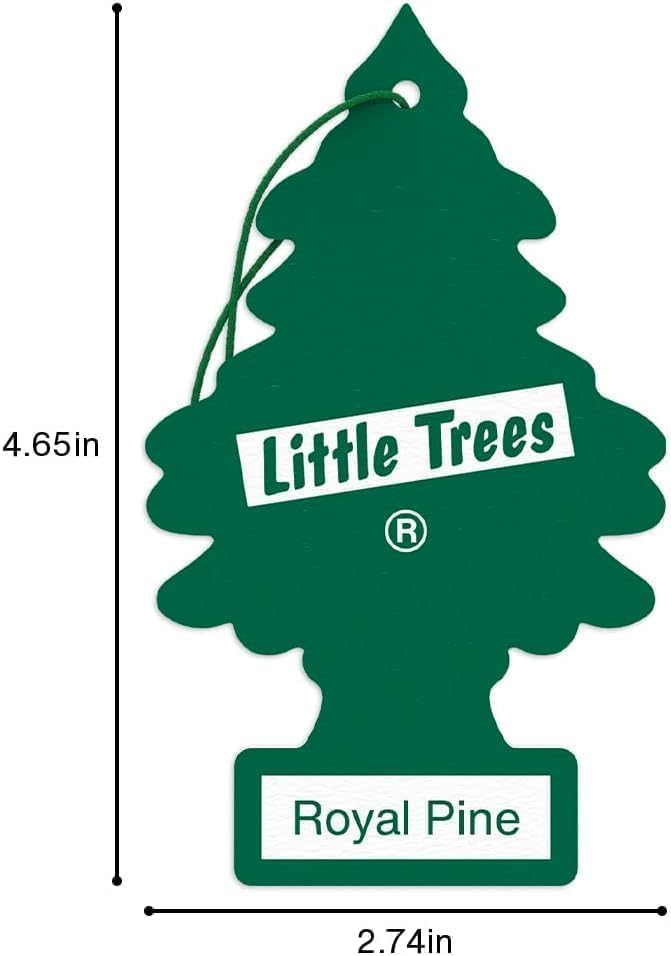 LITTLE TREES Car Air Freshener | Hanging Paper Tree for Home or Car | Royal Pine | 3 Pack - Image 4