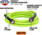 Flexzilla Pressure Washer Replacement Hose, 5/16 in. x 25 ft., 4000 PSI, M22 Fittings, No-Kink, Lightweight, ZillaGreen - Image 2