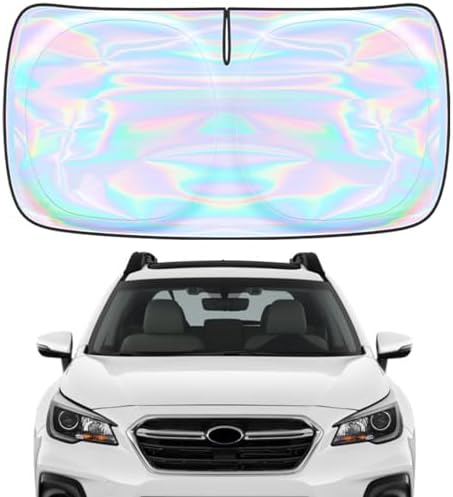 for Subaru Outback 2015-2019 Windshield Sun Shade - Custom Fit Subaru Outback 4 Layers Sunshade Foldable Front Window Sunshade Sun Visor Protector Block UV Rays Keep Your Car Cooler Car Accessories by Unknown