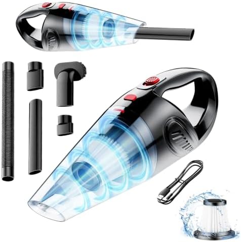 Hand Held Mini Vacuum Cleaner - Powerful Portable Car Vacuum Handheld by YFIXQNSU