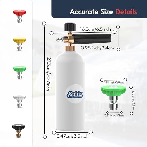 Foam Cannon for Pressure Washer - Adjustable Snow Foam Lance - Image 2