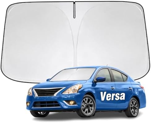 Windshield Sun Shade for Nissan Versa 2007-2019 Sunshade by YIZHUOMY