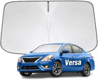 Windshield Sun Shade for Nissan Versa 2007-2019 Sunshade by YIZHUOMY