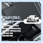 300T Thickened Automotive Glass Sunshade and Comes with Storage Bag,Keep Car Interior Cool,Windshield Sun Shade Compatible with Ford F250 Super Duty/F350 Super Duty/F450/F550 - Image 4
